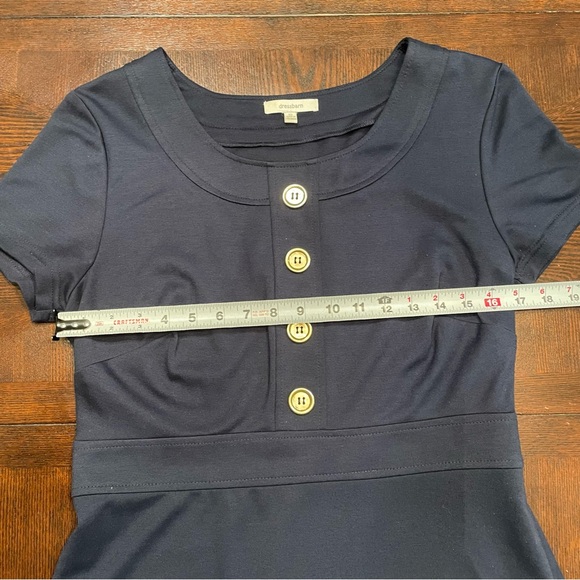 Classic Dressbarn Navy Blue Dress with Pockets - Picture 6 of 10